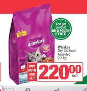 Whiskas Dry Cat Food Assorted-2.7Kg Each