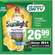 Sunlight Liquid Refill Pouch-750ml Each