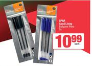 Spar Good Living Ballpoint Pens-3s Each