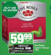 Five Roses Tagless Teabags-100s Each