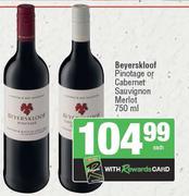 Beyerskloof Pinotage Or Cabernet Sauvignon Merlot-750ml Each