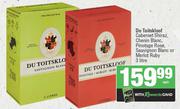 Du Toitskloof Cabernet Shiraz,Chenin Blanc,Pinotage Rose,Sauvignon Blanc Or Merlot Ruby-3L
