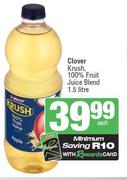 Clover Krush 100% Fruit Juice Blend-1.5L Each