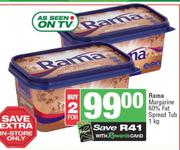 Rama Margarine 60% Fat Spread Tub-For 2 x 1Kg