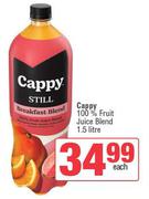 Cappy 100% Fruit Juice Blend-1.5L Each