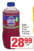 Halls Thick & Fruity Assorted-1.25L Each