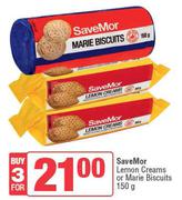 SaveMor Lemon Creams Or Marie Biscuits-For 3 x 150g