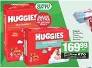 Huggies Dry Comfort Diapers Jumbo Pack Assorted-Each