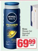 Nivea Shower Gel Assorted-500ml Each
