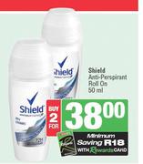 Shield Anti Perspirant Roll On-For 2 x 50ml