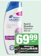 Head & Shoulders Shampoo-400ml Each