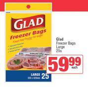 Glad Freezer Bags Large-25s Each