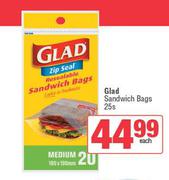 Glad Sandwich Bags-25s Each