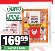 Spar IQF Chicken Mixed Portions-4Kg