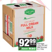 Fair Cape Long Life UHT Milk Assorted-6 x 1L