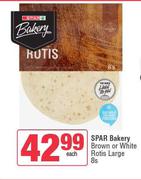 Spar Bakery Brown Or White Rotis Large-8s