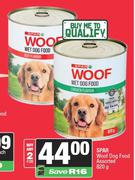 Spar Woof Dog Food Assorted-For 2 x 820g