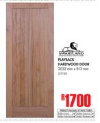 Swartland Playback Hardwood Door