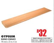 Gypsum Rhino Cornice-75 mm x 3 m
