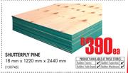 Shutterply Pine-18 mm x 1220 mm x 2440 mm Ea