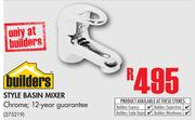 Builders Style Basin Mixer