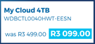 WD My Cloud 4TB WDBCTL0040HWT-EESN