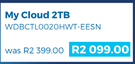 WD My Cloud 2TB WDBCTL0020HWT-EESN