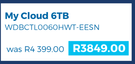 WD My Cloud 6TB WDBCTL0060HWT-EESN