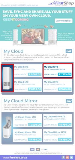 First Shop : Western Digital (12 Sep - 26 Sep 2016), page 1
