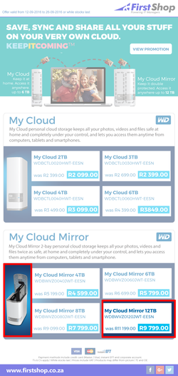 First Shop : Western Digital (12 Sep - 26 Sep 2016), page 1