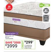 Sleepmasters Perth Euro Top Bed Set 152cm Queen