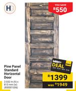 Pine Panel Standard Horizontal Door
