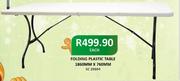 Folding Plastic Table 1860x760mm-Each