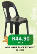Hola Chair Black Recycled-Each