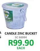 Candle Zinc Bucket-Each