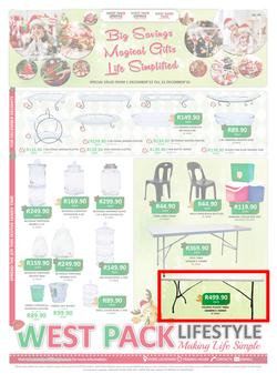 West Pack Lifestyle : Big Savings (1 Dec - 31 Dec 2015), page 1