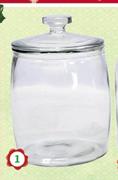 Round Glass Jar No Seal 7lt-Each