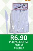 Disposable Knives-Per 50 Pack