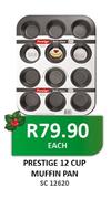 Prestige 12 Cup Muffin Pan-Each