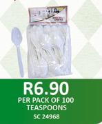 Disposable Teaspoons-Per 100 Pack