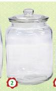 Round Glass Storage Jar With Seal 7lt-Each