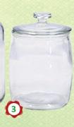 Round Glass Jar No Seal 4lt-Each