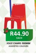 Jolly Chairs 300MM Assorted Colours Each
