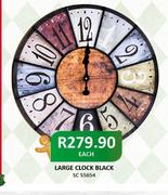 Large Black Clock SC55454