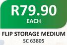 Flip Storage Medium-Each