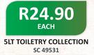 5Lt Toiletry Collection-Each