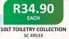 10Lt Toiletry Collection-Each