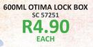 600ml Otima Lock Box-Each