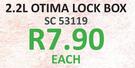 2.2Lt Otima Lock Box-Each