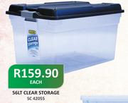 Addis 56Lt Clear Storage-Each